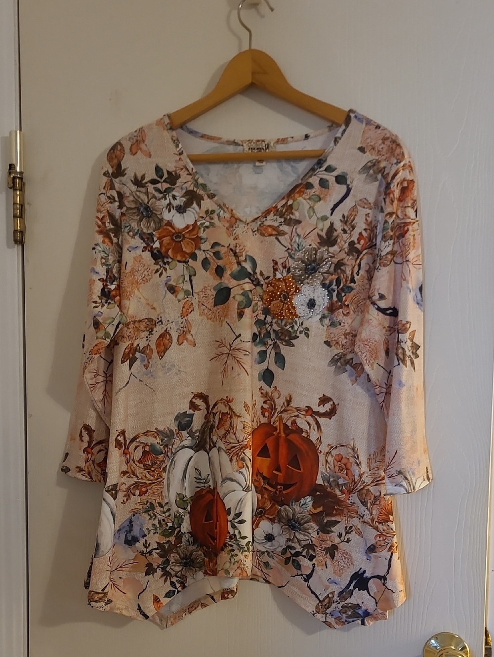 One World Fall Theme Blouse